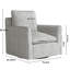 75.4cm wide Modern Striped Swivel Accent Chair with Clean Lines and Upholstered Arms-411006765