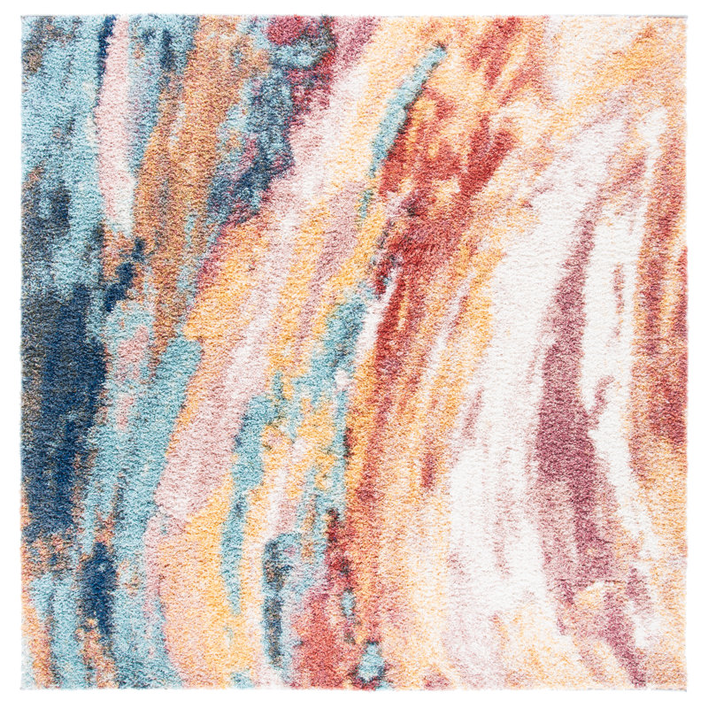 Tapis abstrait Arayah Performance, Carré 6 pi 7 po