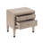 Denbo Modern Classic 2-Drawer Nightstand with Tapered Legs-1904231839