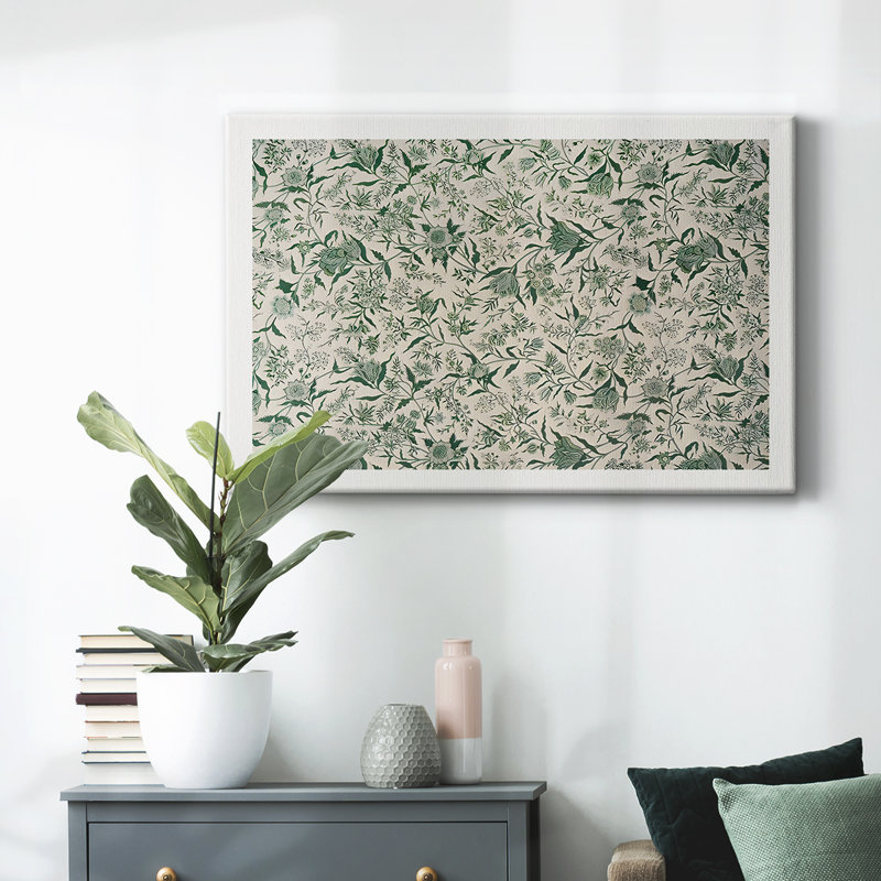 " Vintage Botanical - CXI ", 9" H x 13" W x 1.5" D, Wrapped Canvas