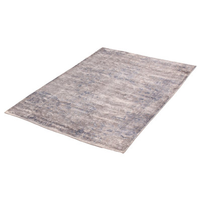 Tapis bleu ardoise tissé à la main Gadar