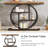 Industrial 4-Tier Console Table With Multi-Tier Storage For Living Room Hallway Foyer-237158917