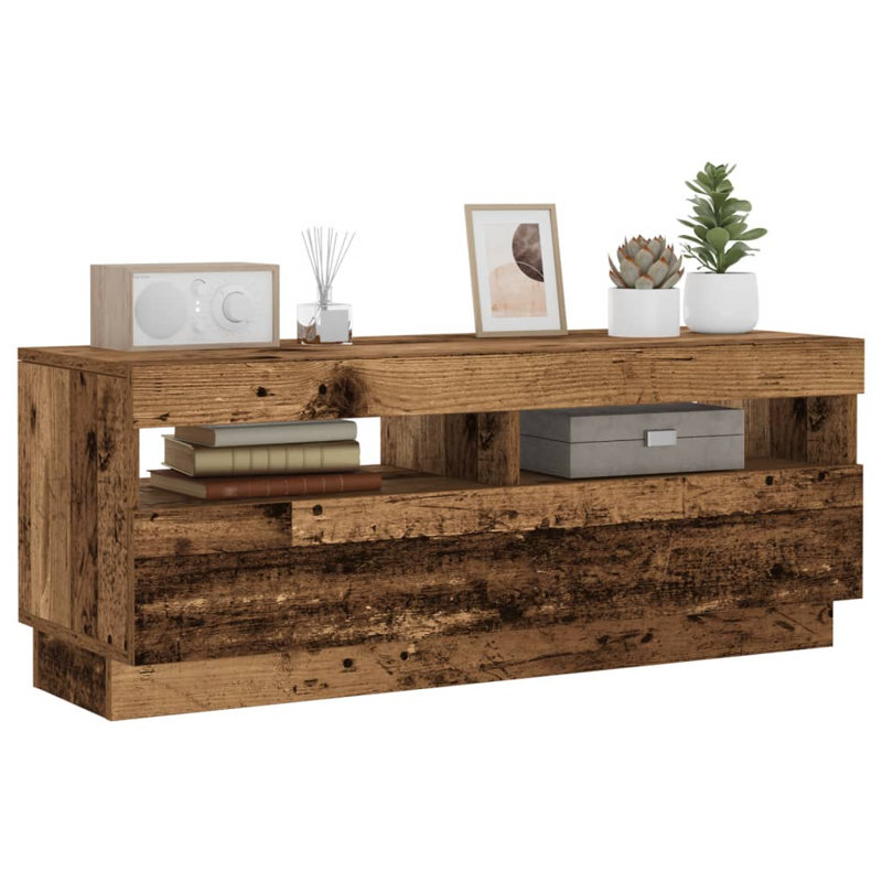 Maxence Unfinished TV Stand, 100cm, Old Wood