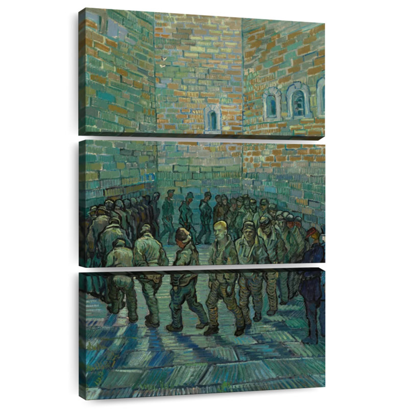 Prisoners de Leisha faisant de l'exercice, H 74 po x l 48 po
