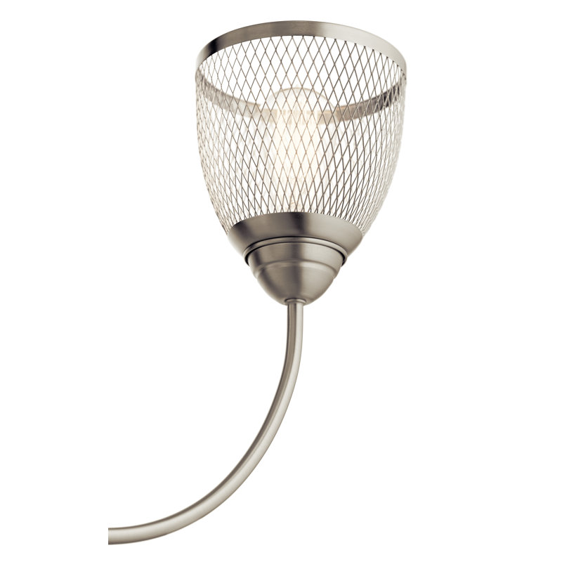 Lustre linéaire 4Lt, Nickel brossé