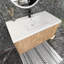 Meuble-lavabo mural simple 36 po avec plateau en résine Maceira-449806402