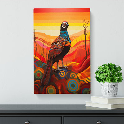 Partridge Colour Field - Wrapped Canvas