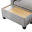 Canapé modulaire en U de 90 po avec canapé-lit modulaire avec repose-pieds mobile et table basse avec appareils de chargement cachés pour le salon-1959527512
