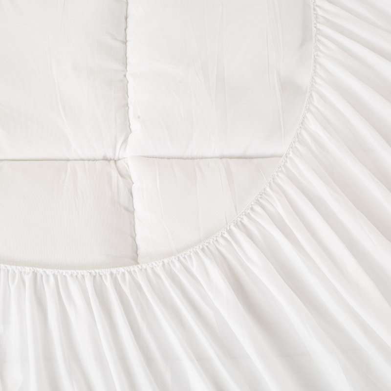 Kopervik Quilted Mattress Pad, Fitted Elastic Protector Cover, Deep Pocket up to 18 Inches, Machine Washable, Queen