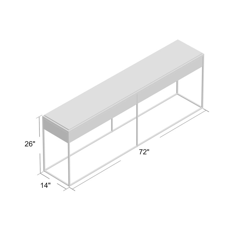 Construct 72'' W Console Table