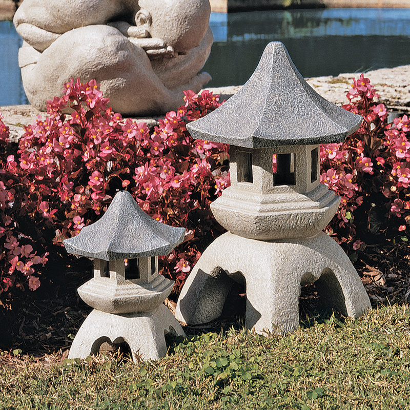 Ensemble de 2 lanternes décoratives Pagoda