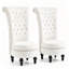 Velvet Side High-backed Chair-2115998551