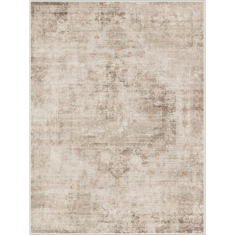 Tapis de ferme pour le salon - Tapis abstrait à médaillon pour chambre à coucher, salle à manger sous la table, antidérapant lavable, résistant à la décoloration et aux taches