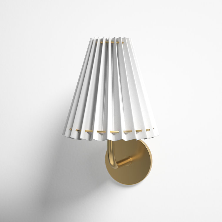 Canto Single Light Steel Dimmable Armed Sconce