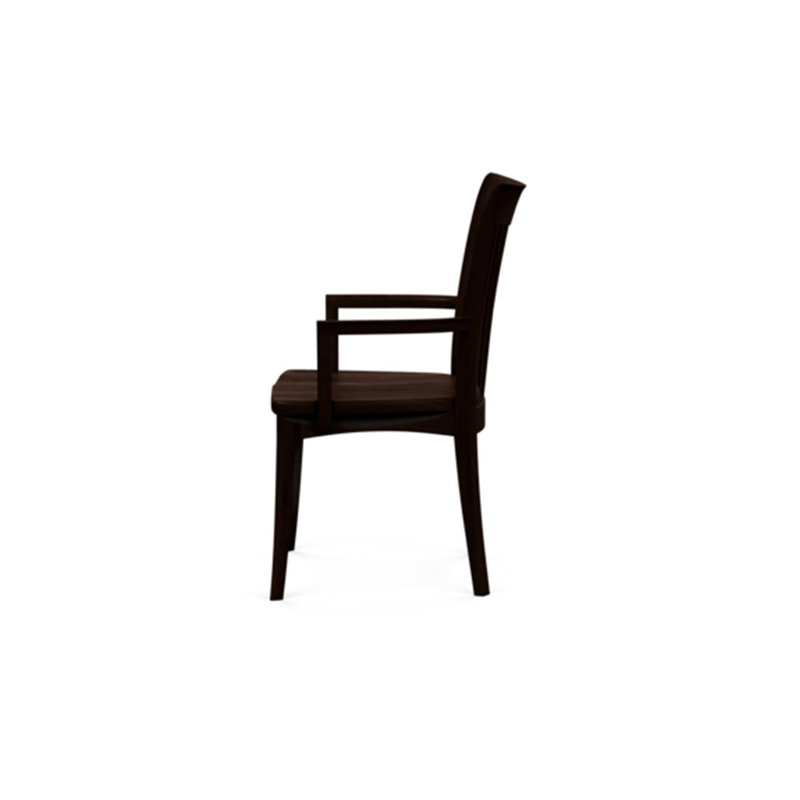 Sarah Upholstered Arm Chair, Smoke Cherry, None