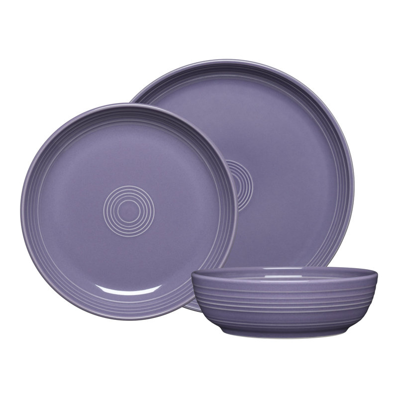 Fiesta Coupe Bowl 3-Piece Place Setting, Lavender