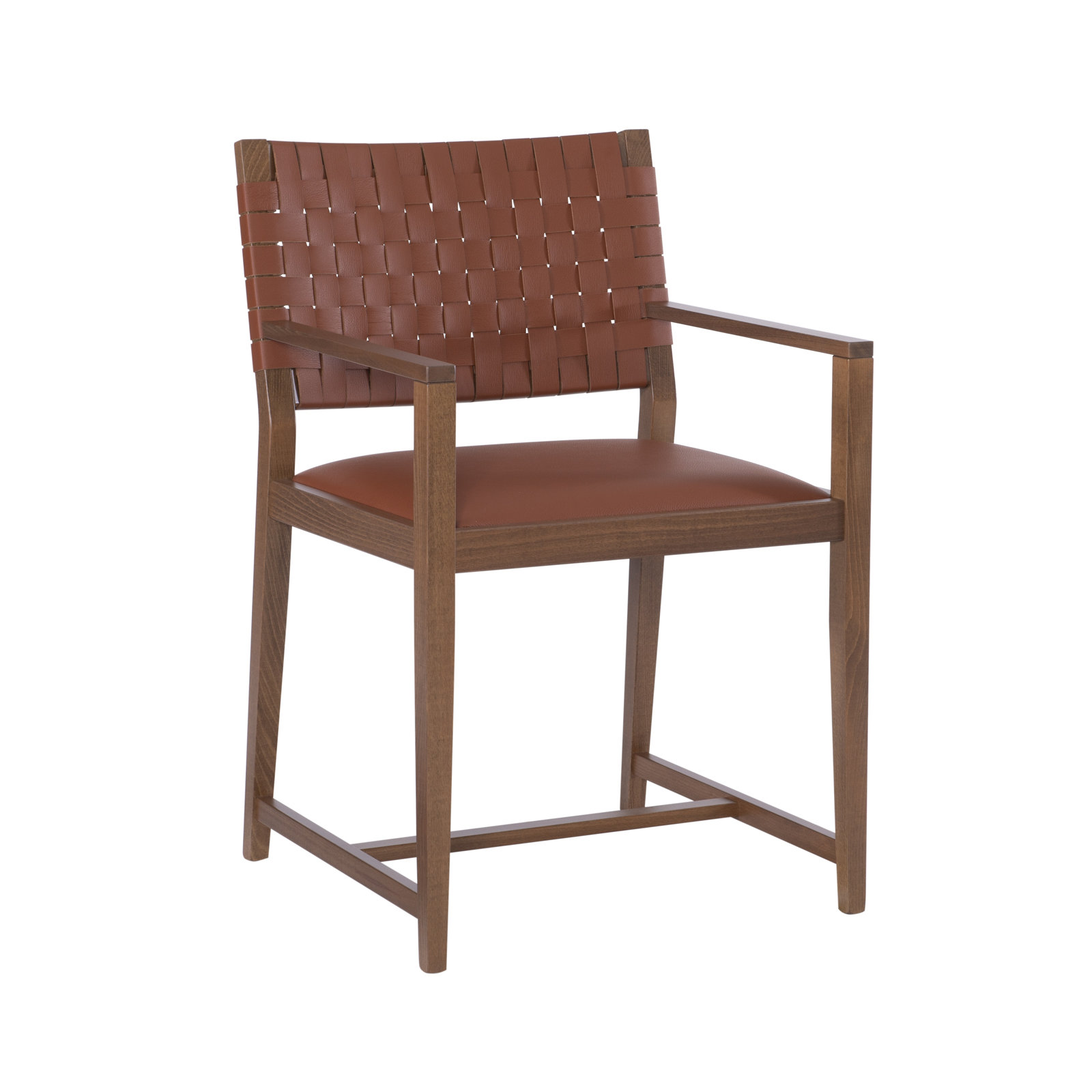 Morrow Genuine Leather Dining Armchair