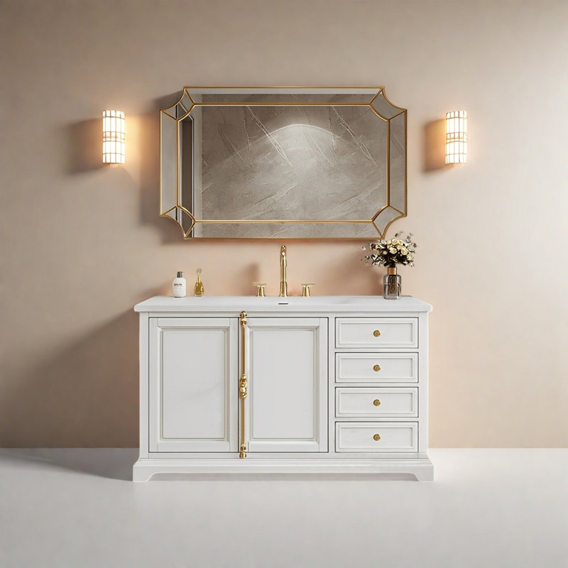 Armoire de salle de bain American Modern, H 33,46 po x l 47,24 po x P 21,65 po