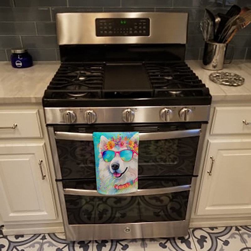 Serviette de cuisine Samoyed Hippie Dawg