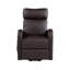 Fauteuil inclinable électrique brun en cuir synthétique-772663259