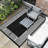 Waterproof Reversible Outdoor Area Rug 10x20ft - Black White Plastic Straw Mat - UV Resistant, Lightweight, Collapsible - Modern Striped Design - For Patio, Camping-590717927-590717945