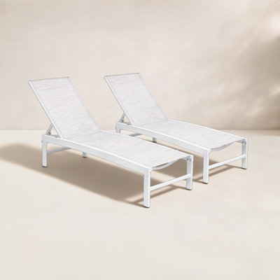 22" Patio Chaise Lounge Set