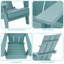 Chaise Adirondack pliable Fairlough HiPS-468557014