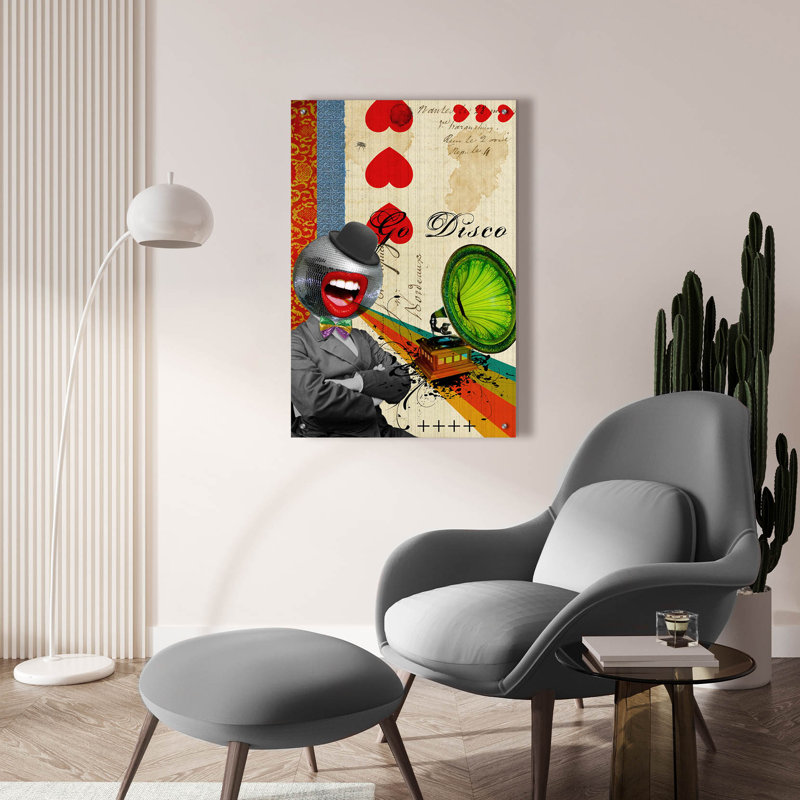 " Go Disco " by Elo Marc, 36" H x 24" W x 0.2" D