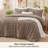Bedsure Tufted Boho Queen Comforter Set – 3-Piece Light Brown Shabby Bedding，Farmhouse Jacquard Bed Set with Embroidery, All-Season Softness for Cozy Bedrooms & Boho-Chic Gifts-110437406-105490881