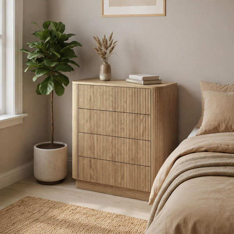 Tashiya 4 - Drawer Chest of Drawers