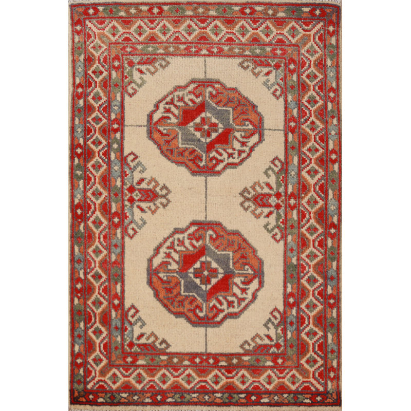 Tapis décoratif géométrique Kazak