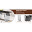 Table rectangulaire moderne avec plateau de table en pierre frittée noire et supports en métal argenté stables, sans danger pour les aliments, antidérapante pour les repas de 0,4 po de hauteur, convient aux espaces commerciaux à domicile, haute