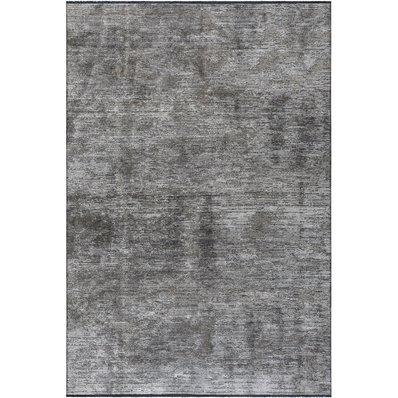 Area Rug in Gray, Rectangle 7'10" x 11'2"