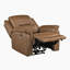 Lucien: Fauteuil inclinable électrique en cuir fleur moderne et contemporain de 35 po avec commande à une touche, charge USB et conception à fixation murale-610150749