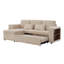 L-shaped Convertible Sofa Bed With Storage Chaise-1239057193