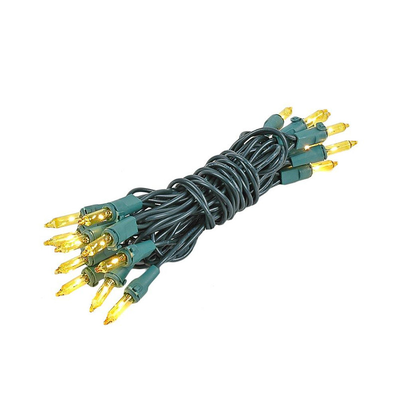 Mini-chaîne 20 ampoules pour l’extérieur 8,5' Pitman, Jaune, vert