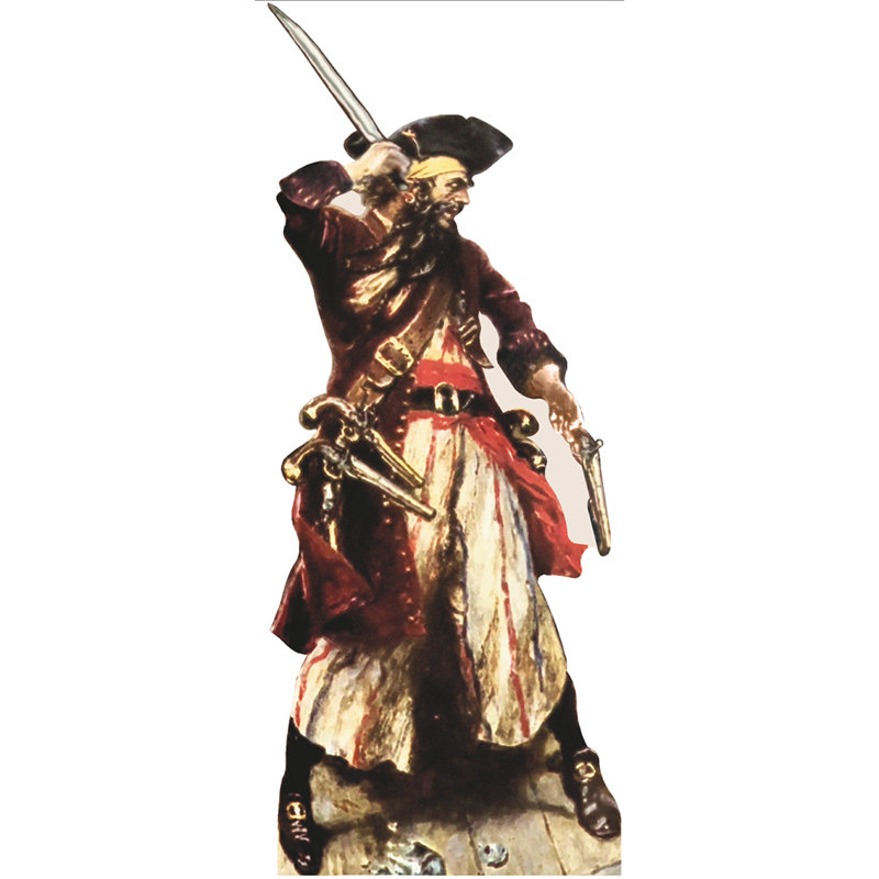 «Blackbeard» épée et pistolet en carton