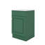 Meuble-lavabo chic de 20 pouces avec meuble-lavabo avec support de porte et tablette réglable-1093531179