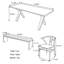 Ensemble de table de salle à manger simple en bois de frêne massif-109026455