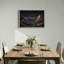 «Layered Mountains with Glowing Teal River and Stars», art mural-1471964357