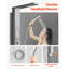 Système de tour de douche avec pommeau de douche cascade, colonne de douche en acier inoxydable brossé de 53 po, robinet à 5 fonctions, système de massage mural avec 2 jets de corps, douchette, douchette de baignoire