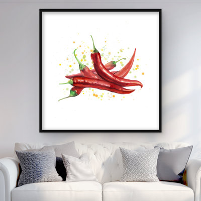 Red Hot Peppers - Still Life Food Print for Home Decor