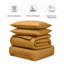 Haffa Microfiber Striped Duvet Cover Set with Pillowcases Included-122105730-122105741