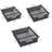 3 Pack Hanging Pullout Drawer Basket, Sliding Under Shelf Storage Organizer with nameplates, Under Shelf Baskets Under Cabinet Organizer Under Desk Drawer for Kitchen Pantry Cabinet, Attaches to Shelf