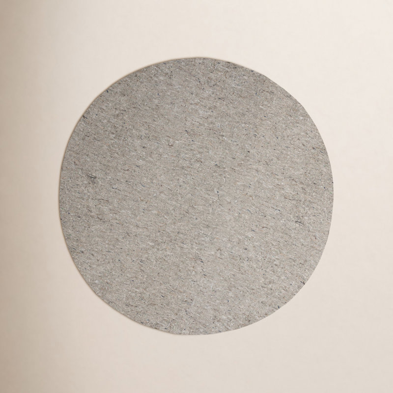 Sous-tapis moelleux 1/3 po - Basics by Wayfair ™, Rond 8 pi