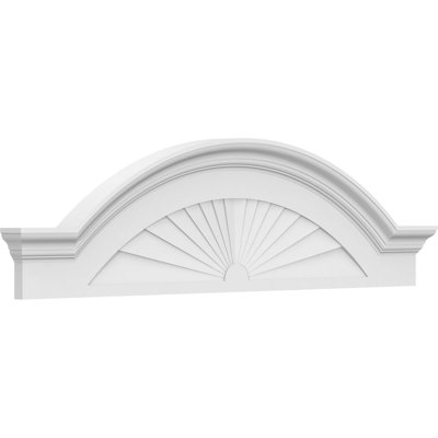 Arche de segment avec fronton en PVC de qualité architecturale Flankers Sunburst