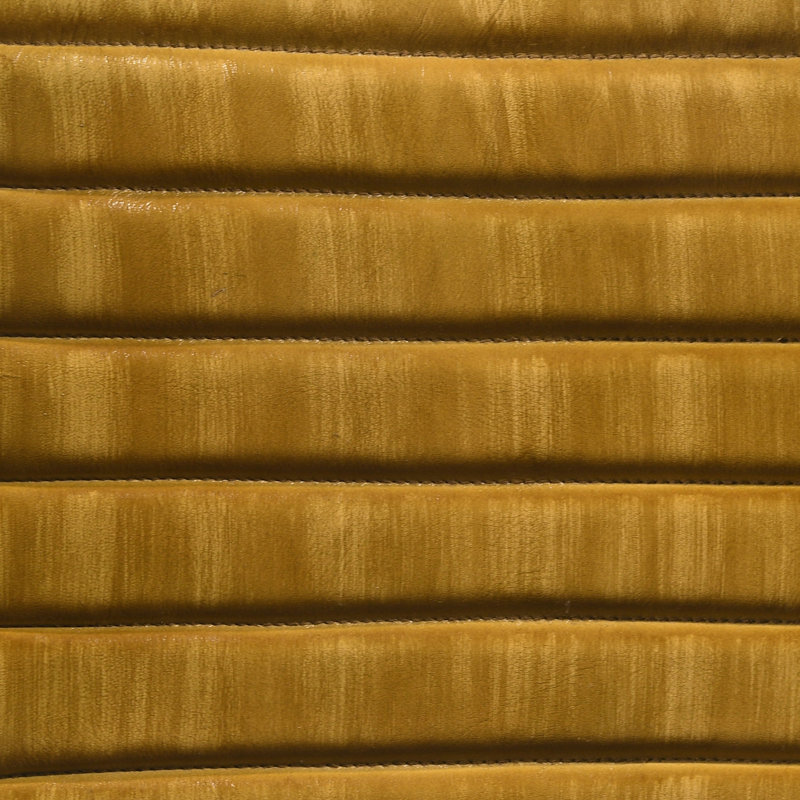Banc à coussin capitonné noir et chameau