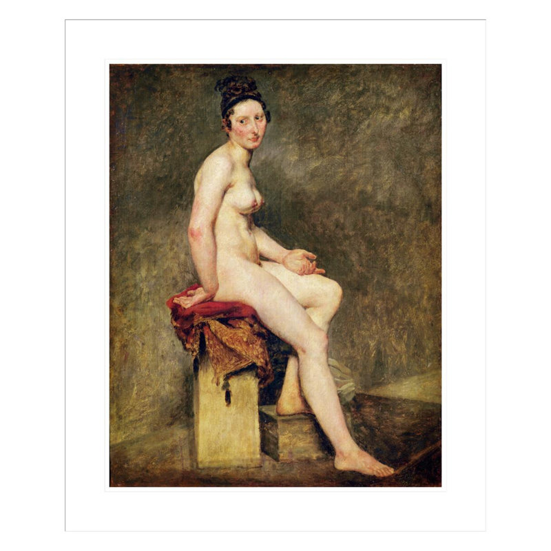 «Mademoiselle Rose» par Eugène Delacroix, impression giclée encadrée, H 28,14 po x l 23,5 po