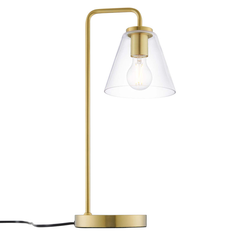 Lampe de table Element en verre par Modway, Laiton satiné