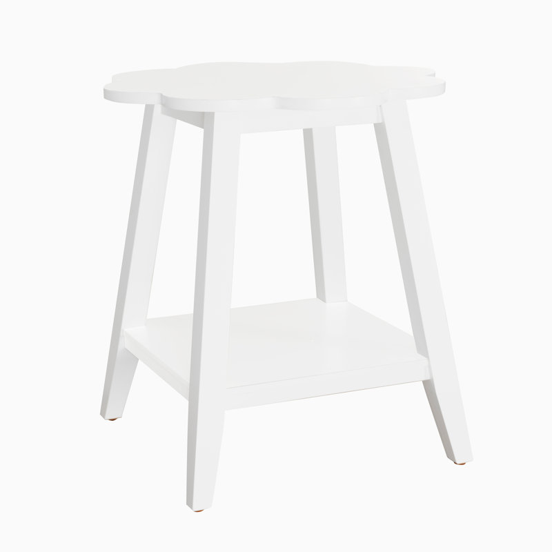 Table d'appoint Marialana, Blanc